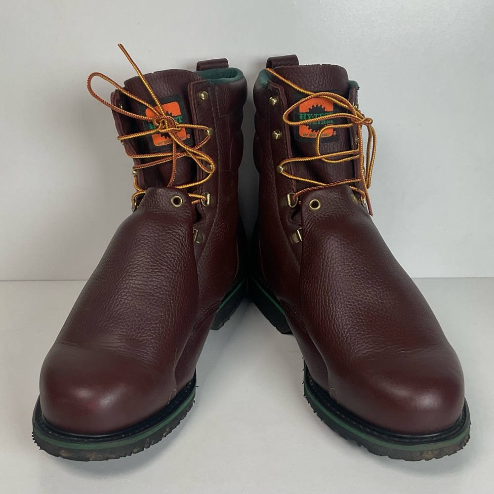 Vintage Wolverine Hy-Test Metatarsal Guard Boots 12 D Steel Toe USA Made - Picture 2 of 15